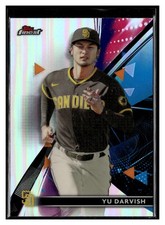 2021 Finest #6 Yu Darvish Sky Blue Refractor San Diego Padres