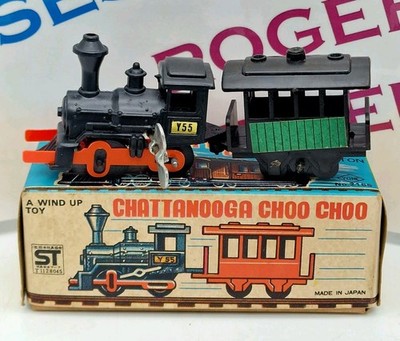 Vintage Yone Japan Wind Up Toy Train Chattanooga Choo Choo, OVP funktioniert