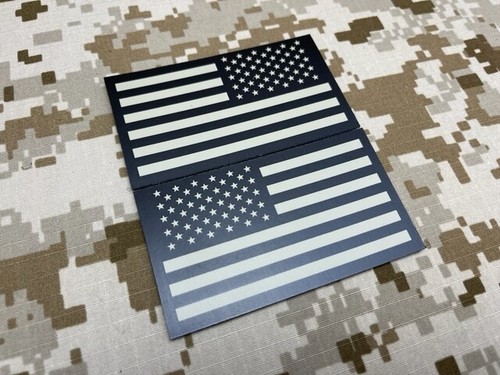 Infrarot US Flagge Uniform Patch Set hellbraun & schwarz SEAL NSWDG US Army Navy USAF Mill - Bild 2 von 4