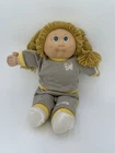 Vintage Cabbage Patch Kids Doll 1985 Blonde Hair Blue Eyes 2 Dimples KT Tag