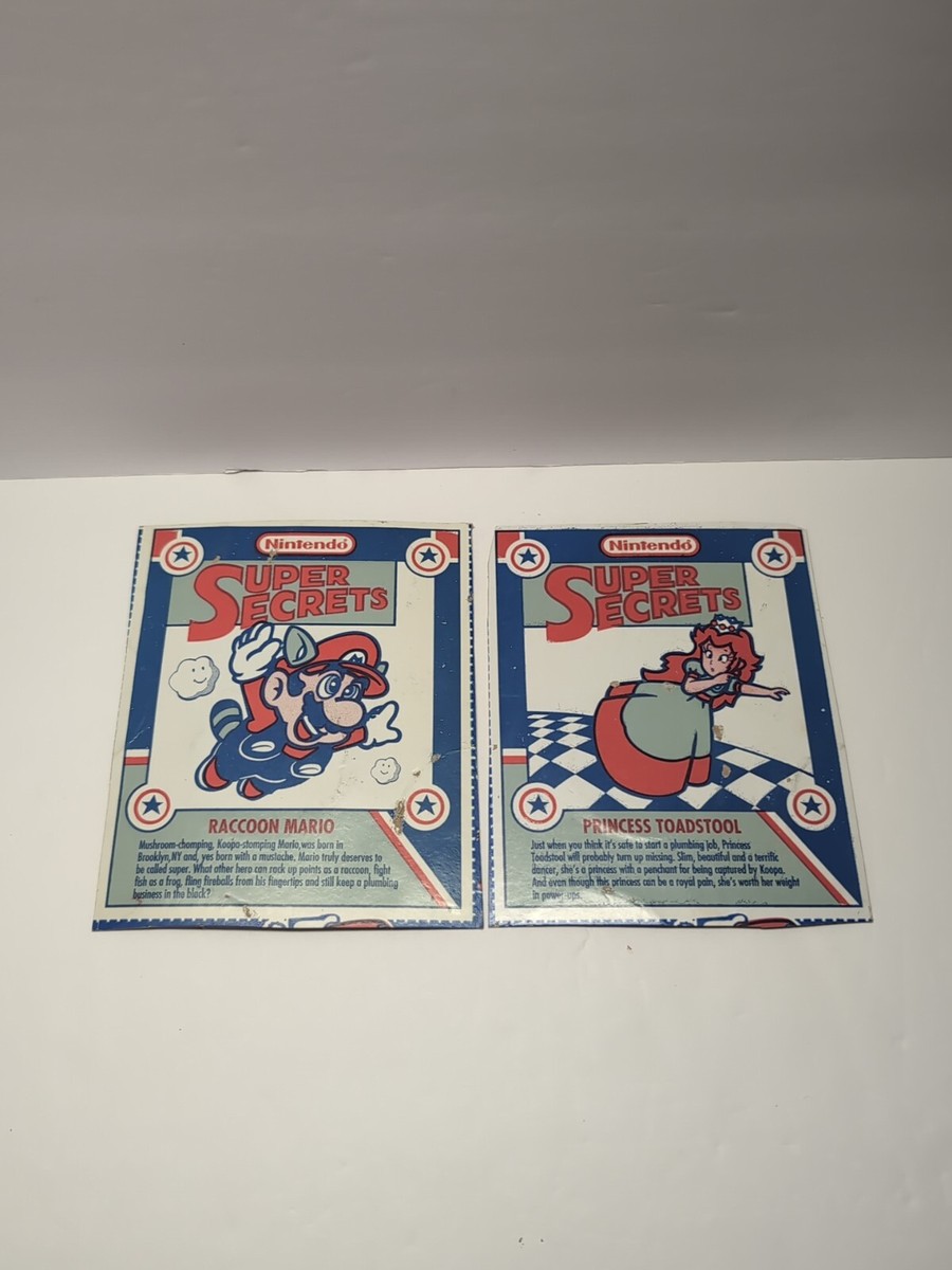 Super Mario Bros. Nintendo SNES Secrets Pepsi Tip Card 24PACK