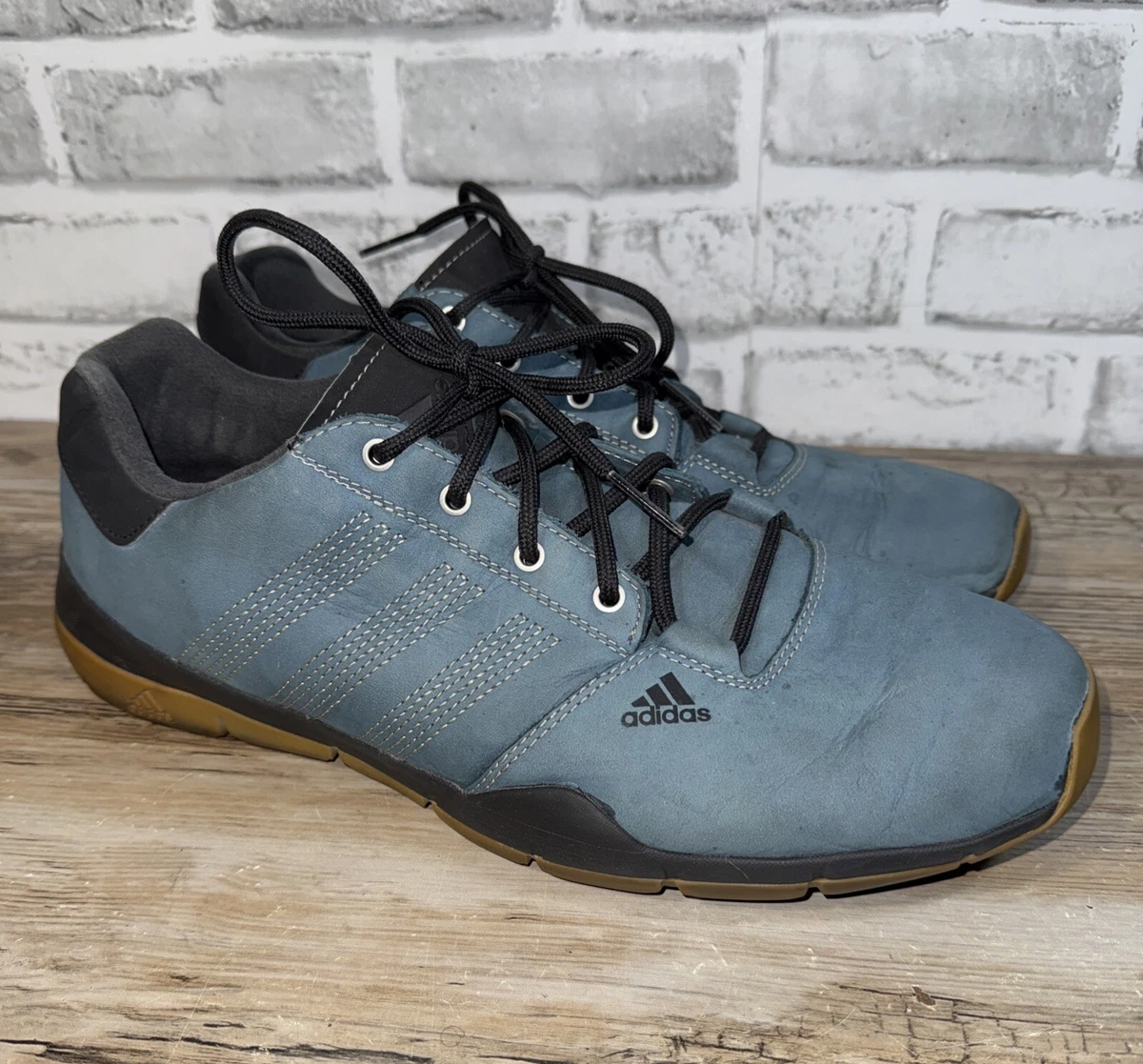 Size 12 - adidas Anzit 2014 DLX Brown Suede Black Hiking Trail Shoes Men\'s 2014 adidas raleigh mid luxe black and brown | Mercari main image 4