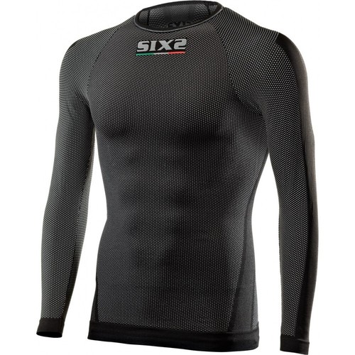 MAGLIA GIROCOLLO MANICHE LUNGHE TECNICA TERMICA SIX2 TS2 BLACK CARBON TG 3XL/4XL