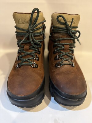 CABELA'S 84-0927 Brown Leather Hiking Hunting Trail Gore-Tex Boots Womens Sz 7M