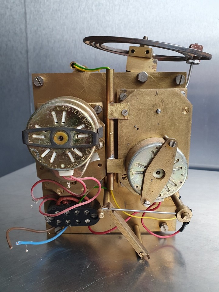 Antique Vintage Electric Clock Movement Parts Sold As Seen eBay