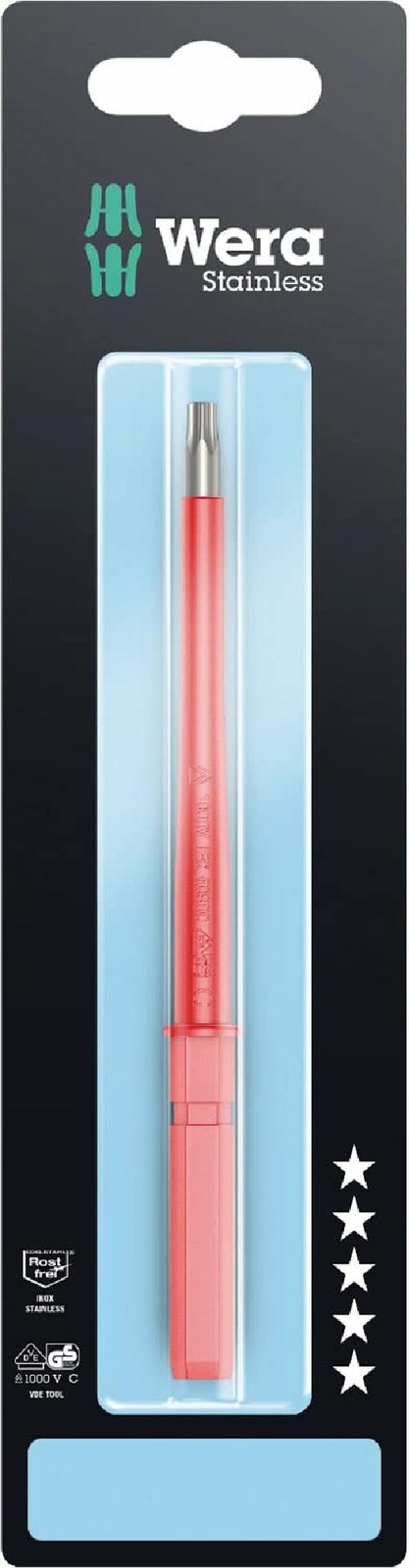 Wera - 05033636001 - Lama giravite isolata, Kraftform Kompakt VDE 3067 i TORX® S