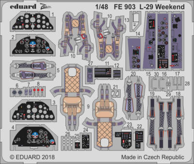 MW22 EDUARD FE903 L-29 WEEKEND  1/48 ZOOM SET for