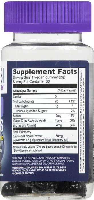 GOMAS DE SABUGUEIRO PRETO SAMBUCOL 30CT - Imagem 2 de 2