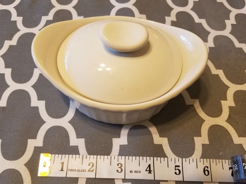 Corning Ware 7,7 Unzen Mini-Dessert Bäcker/Auflaufform mit Deckel in Französisch Weiß - Bild 4 von 4