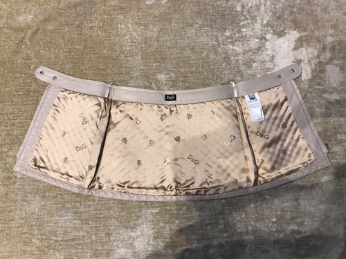 Women’s beige Dolce & Gabbana leather mini skirt size 38 - 第 5/10 張圖片