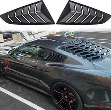 Side Window Louvers ABS Windshield Sun Shade Cover for Ford Mustang 2015-2021