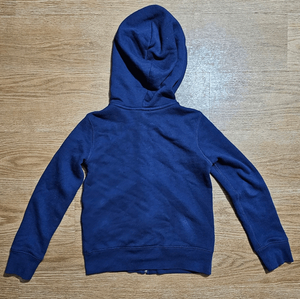 Polo Ralph Lauren Pony Logo Hoddie Giacca Bambini Taglia S Navy Bianco Pile Spugna
