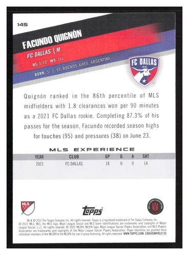 2022 Topps MLS #1-200 Base cards Pick Your Card(s) Complete Your Set - Picture 255 of 347