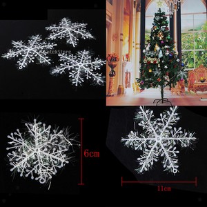 Decorazioni Natalizie Pendenti.30pz Fiocchi Di Neve Decorazioni Di Natale Appesi Ornamenti Ciondoli Pendenti Ebay