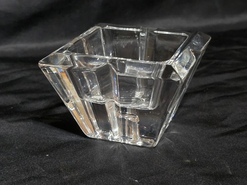SIGNED ROSENTHAL 24% Lead Crystal Tapered Glass Multi Candle Type Holder Votive - Picture 2 of 4