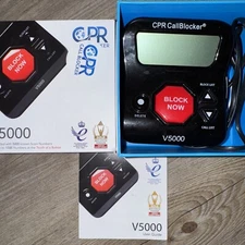 CPR V5000 Call Blocker for Landline Phone Block Robocalls Stop Spam Callers