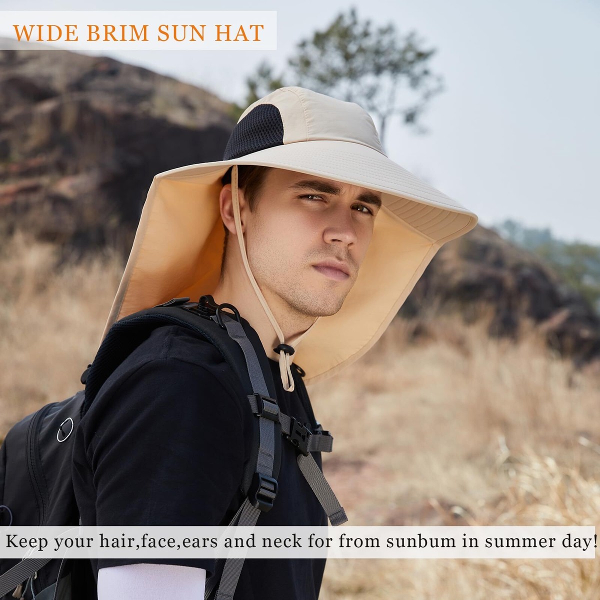 Wide Brim Sun Visor UPF 50+ Lightweight Foldable Travel Hat Resort Wide Brim Sun Hat UPF 50+ Solbari USA main image 3