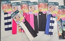 Lot Of 8 Scunci Everyday & Active Non Slip Grip   Headwrap   