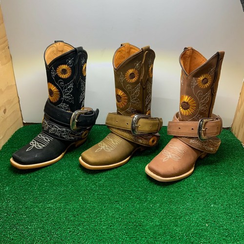 Women's Sunflower Cowgirl Boots w/ FREE 