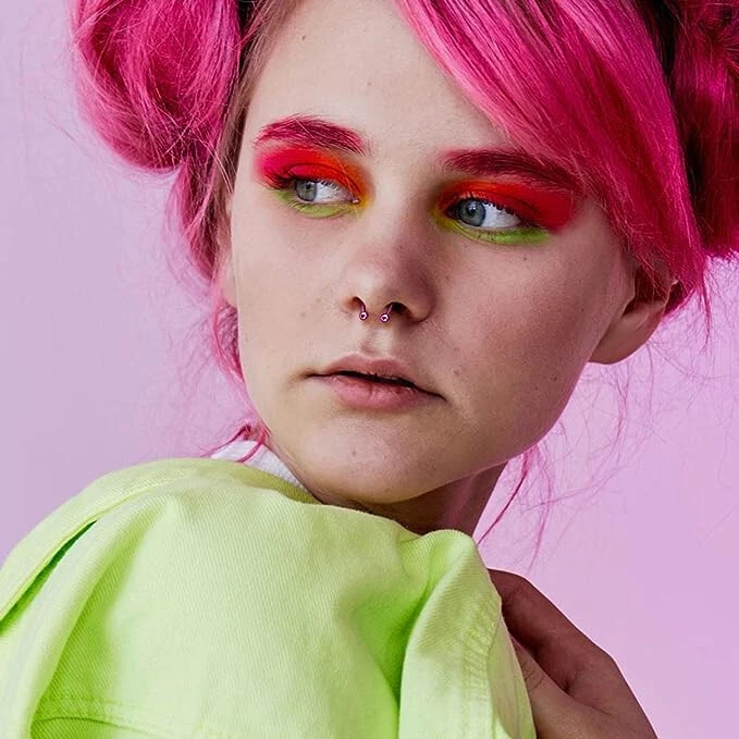 Aros de barra circular herradura tabique titanio 16G F-138 8 mm 11 mm Foto 3 de 4