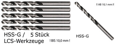 Spiralbohrer HSS-G  8,1mm - 25,0 mm x 0,1mm Metallbohrer Bohrer auch reduziert