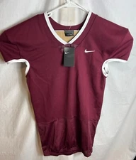 Nike Team Football Pro A04800-342 Training Maroon Jersey Men Large L NEW MSR $90