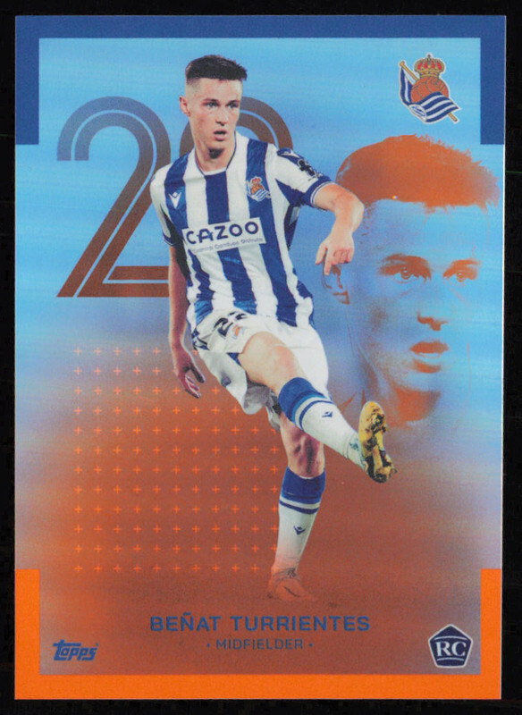 Beñat Turrientes RC Auto Topps Gold Drip 2022-23 Topps Real Sociedad Set Benat Turrientes Orange /25