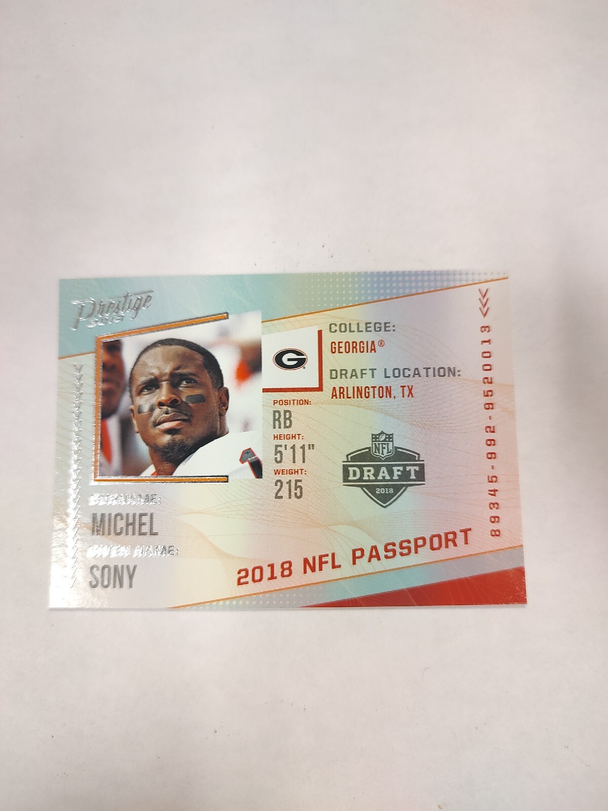 2018 Panini Prestige - NFL Passport #PP-SM Sony Michel (RC)(PWE)(02)