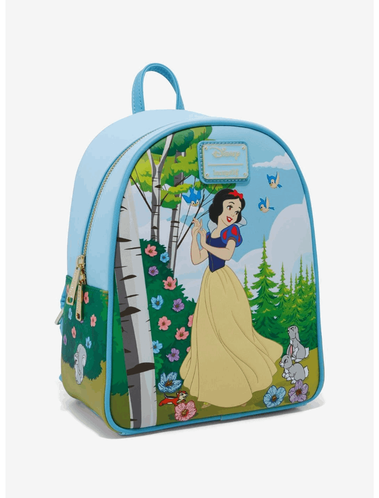 disney girl backpack mini snow white Loungefly Disney Snow White and the Seven Dwarfs Forest Animals Backpack