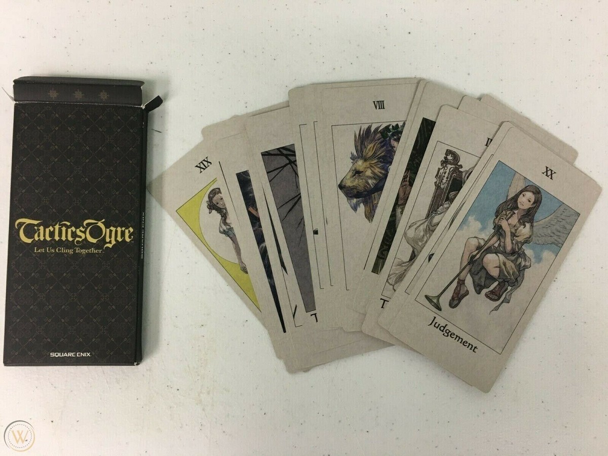 Tactics Ogre promo Tarot cards PSP Square Enix Akihiko Yoshida
