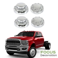 For Dodge Ram 4500 5500 2019-2021 Two Front & Two Rear Wheel Center Hub Caps