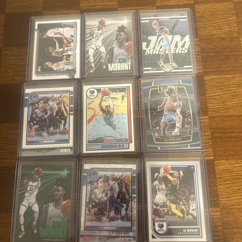 Ja Morant Memphis Grizzlies 9 Card Lot