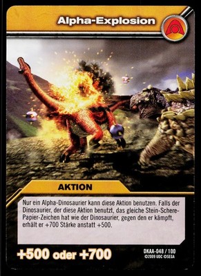 Alpha Explosion 048/100 DKAA- Alpha Dinosaurs Attack German Dinosaur King TCG
