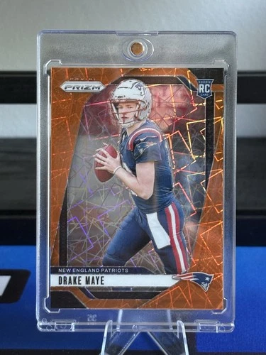 Drake Maye Prizm Orange Lazer Rookie!!! CHECK DESCRIPTION!!!