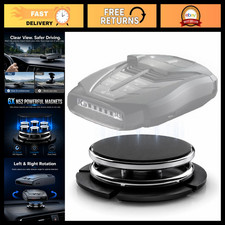 Magnetic Radar Detector Mount - Strong Adhesive Dashboard Holder for Secure Fit