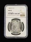 1885-CC Morgan Silver Dollar Carson City NGC MS62 Item #523