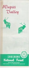 1960's Wapiti Valley Shoshone National Forest Brochure