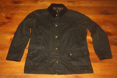 BARBOUR MEN'S ASHBY WAX OLIVE GREEN JACKET SIZE XL