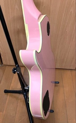 【希少】 Burny バーニー PLC-65PP セミアコ ピンク 管BC Burny PLC-65PP Pink Electric Guitar Used Product Shipping From