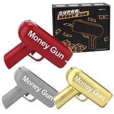 1Pc Make It Rain Money Machine Gun Shooter Cash Cannon Shoot Out 100pcs Bill