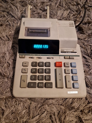 Sharp EL-1607 S Electronic Printing Calculator Retro Prop Vintage   Working  
