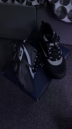 Baskets homme Dior B22 taille 9 noir réfléchissant neuves portées une fois