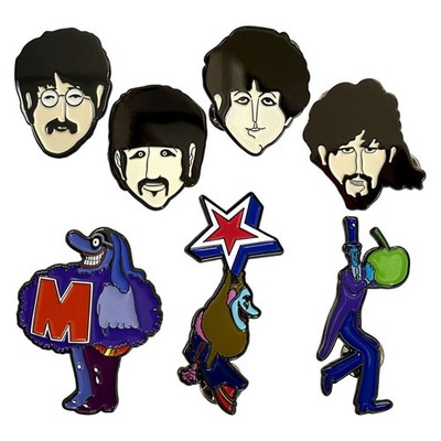 The Beatles Yellow Submarine Characters Mini Pin Badge Set