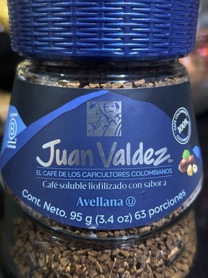 Juan Valdez Instant Coffee Avellana