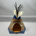 Vintage 1989 Playmobil Geobra Native American Indian Camp Teepee Replacement #1