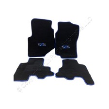 4-piece Complete Set Blue Szs Floor Mats For 2007 Silverado Sierra Crew Cab