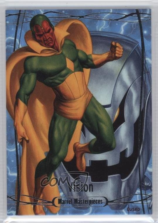 2016 Upper Deck Marvel Masterpieces 443/999 Level 3 Vision #66 c6z
