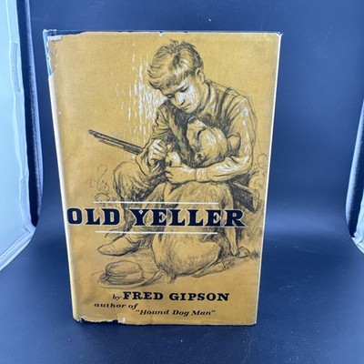 FIRST EDITION 1956 Old Yeller Fred Gipson Hardcover Book DJ Harper & Brothers