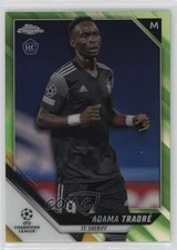 2021-22 Topps Chrome UCL Neon Green Refractor /99 Adama Traore #65 Rookie RC