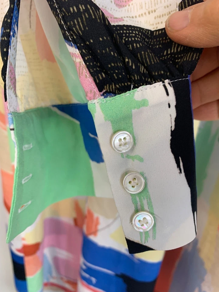 Marella Pluto Midi Shirt Dress Size L/XL Multicolor $435 RK10651 EUC Italy - Image 3 of 4